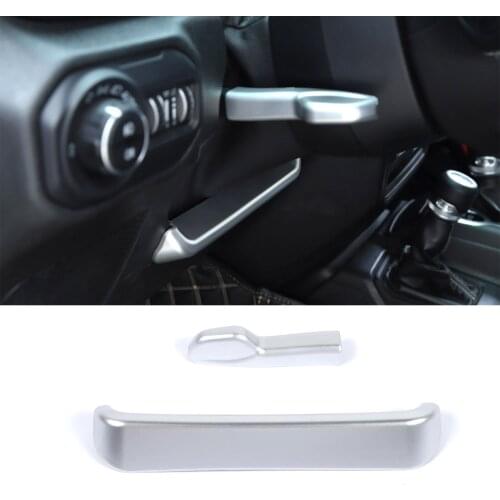 Car Steering Wheel Adjust Switch Decoration Cover Cap Sticker For Jeep Wrangler JL JT Gladiator 2018 Up ABS Car-styling