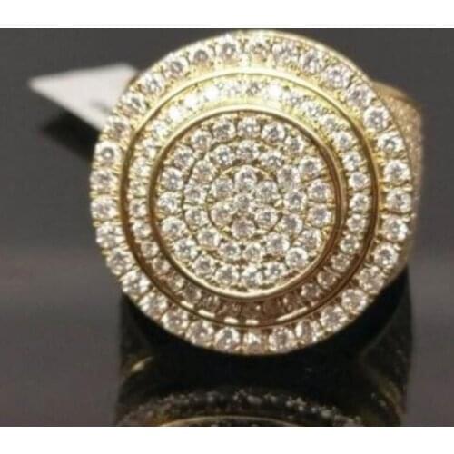 Modyle Luxury Female White Zircon Wedding Ring Fashion Crystal Bridal Rings For Women Cute Promise Engagement Ring