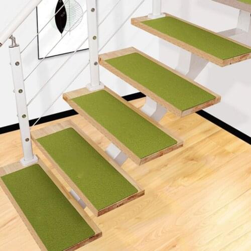 5 PCS/SET Self-adhesive Stair Pads Anti-slip Rugs Carpet Mat Sticky Bottom Repeatedly-use Safety Pads ​Luminous Mat for Home