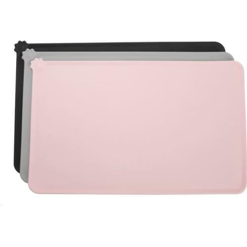 Silicone Pet Feeding Mat Non-Stick Waterproof Dog Feeder Mat Placemat For Dogs Cats Puppy Plate Food Bowl Table Pad Pet Supplies