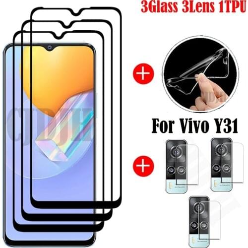 Full Glue Glass For Vivo Y31 Screen Protector Tempered Glass For Vivo Y31 Protective Film For Vivo Y31