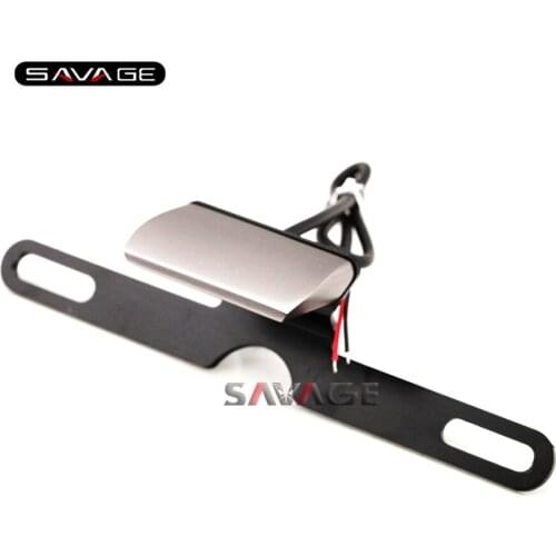 Universal Rear Tail Lamp Number License Plate LED Light For YAMAHA TDM 850 900 BT1100 XT1200ZE FZ16 XJ6 Motorcycle Accessories