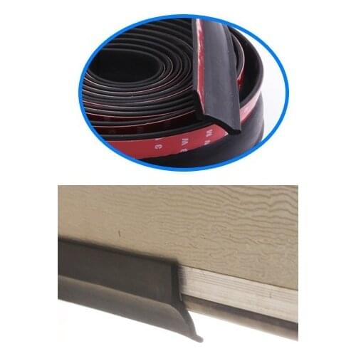 3/5.5m Garage Door Bottom seal Weather Stripping Rubber Seal Strip Electric door bottom seal water smoke noise seal bumper strip