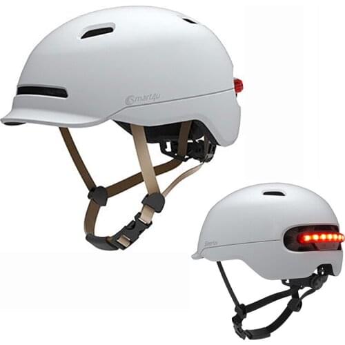 Upgraded SH50 Bike Bicycle Smart Helmet Light Sensing Braking Warning LED Breathable For Flido D4S