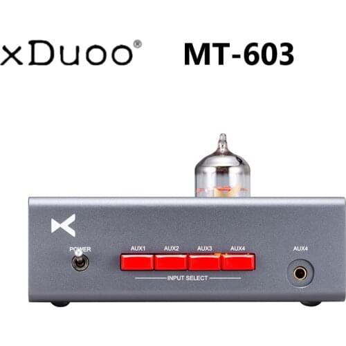 XDUOO MT-603 Multiple Pre-Amp Headphone Amplifier 4 Audio Input, One Audio Output 12AU7 Tube Amplifier,Make Sound Sweet And Soft