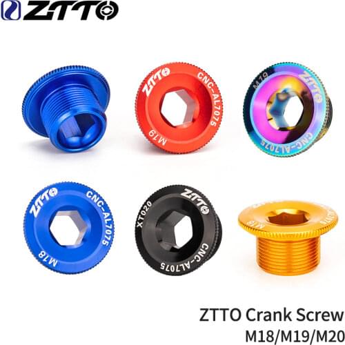 MTB Crank Arm Bolt For Mountain Road Bike Bottom Bracket Cap M20*9 Crankset Screw For Bicycle BB Axis Screws