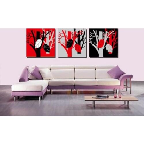 3 piece wall art painting pictures print on canvas landscape canvas painting for living room modern tree painting print unframe