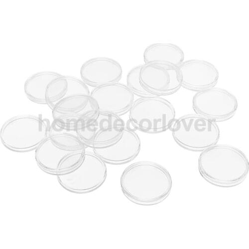 40x Round Case Coins Storage Capsules Holders Waterproof for Collection 40mm