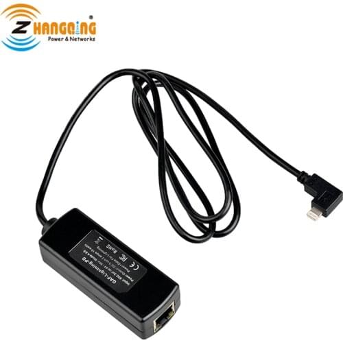 Lightning-PD 5V PoE Splitter 802.3af Ethernet Power + Data Apple connector for Conference Rooms, IPAD chagring