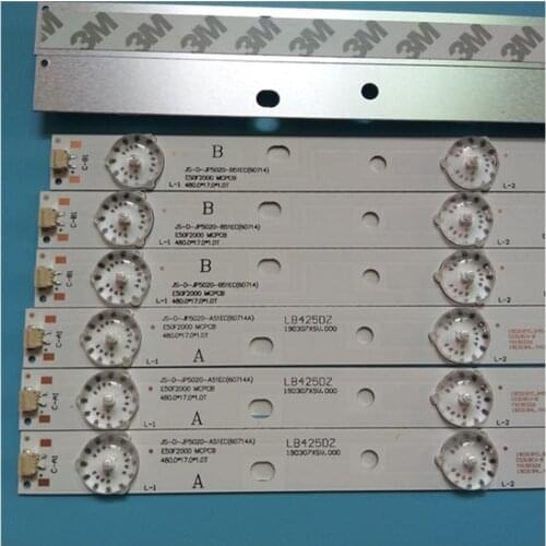 8 PCS/set New LED Strip For PHILIPS 50'' JS-D-JP5020-A51EC B51EC D50-F2000 LED50FHDS E50F2000