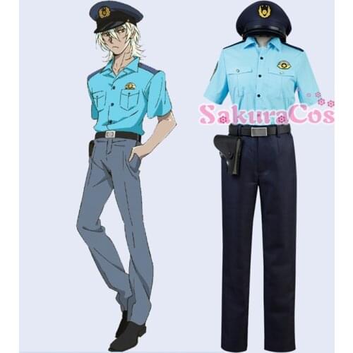 Anime Japanese SARAZANMAI Niiboshi Reo Akutsu Mabu Police Uniform Cosplay Costume Halloween Carnival Free Shipping 2019 New