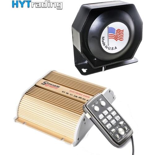 200W Car Loud Speaker,12V Megaphone Electronic Speaker PA Siren Horn Alarm Bluetooth System Police Fire Horn Kit