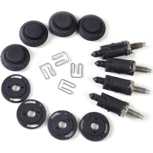 Beler HDI Engine Cover Clip Bolt Bonnet Hood Kit for Peugeot 207 307 406 607 Citroen Berlingo Box C4 Coupe C5 Hatchback Xsara