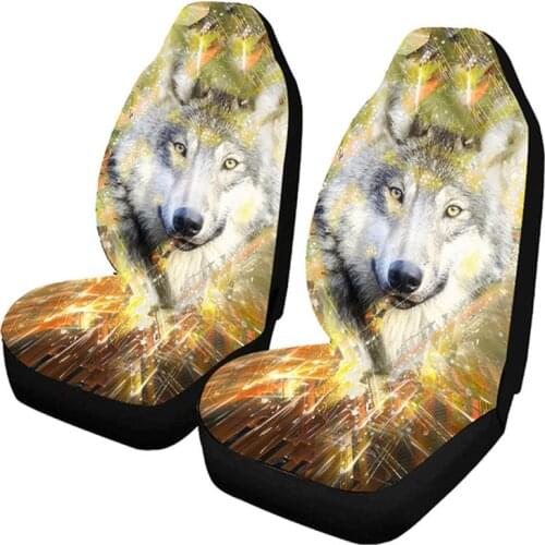 AUTO KEGAN Wolf Print Car Seat Cover Fit Most Car SUV Truck For Haval F7 Renault Megane 3 Honda Crv VW Camry 40 Skoda Octavia 2