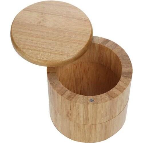 Wooden Seasoning Pot Bamboo Spice Shaker Sugar Salt Pepper Herbs Storage Bottle Spice Jar For Kitchen LX1826