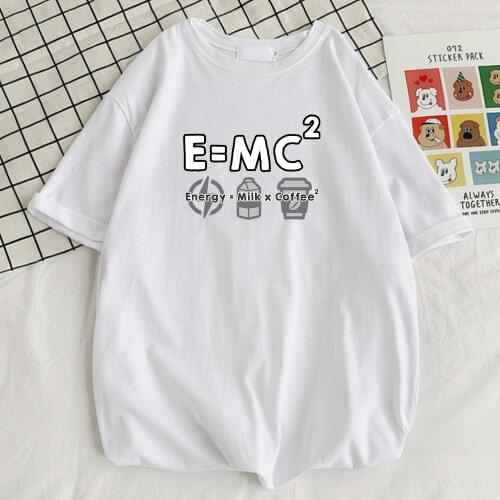 Energy Milk Coffee Printing Men T-Shirts Vogue Crewneck Tshirt Street Breathable T-Shirt Sport Comfortable Man Short Sleeves