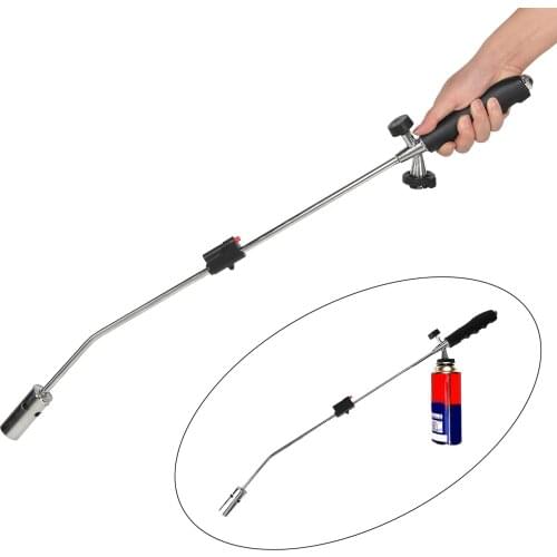 80cm Weeding Burner Gas Torch Fire Gun Gas Torch Welding Weeding Burner Torch Grass Burner Flamethrower for Outdoor BBQ Picnic