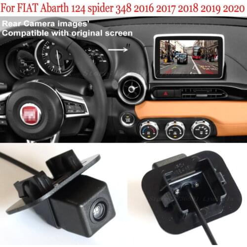 For FIAT Abarth 124 spider 348 2016 2017 2018 2019 2020 28 Pins Adapter cable Original Screen Compatible With 6V RearView Camera