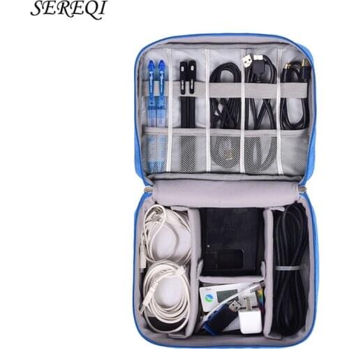 Data Cable Storage Bag Multi-function Digital Storage Bag U Disk Headset Charger Organizer Protection Box Electronic Gadget Bag