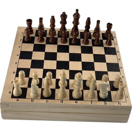 Retro Chess Set for Kids Adults Classic Family Chess Board Game 22x11.81"