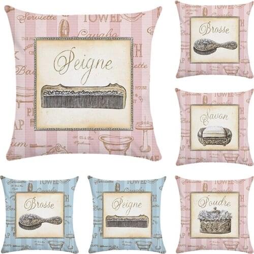 Wholesale Ancient comb Cushion Cover Cotton Polyester Original Women Life Pillow Case Chair Pillow Covers CR100
