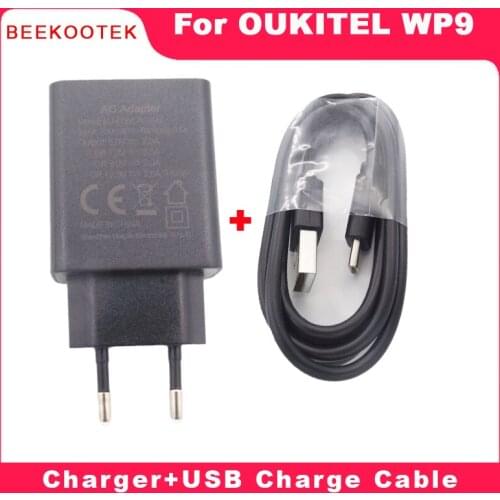 New Original OUKITEL WP9 Official TYPE-C USB Charge Cable USB Data Line Cable+Phone charger Parts For WP9 5.86 Inch Smartphone