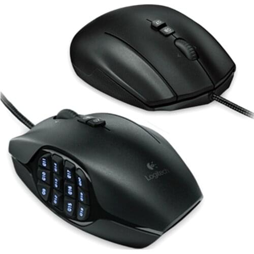 Logitech G600 MMO Wired Gaming Mouse Laptop PC Gamer Mouse 8200DPI Opticali Genuine 17 Programmable Buttons Official Agency Test