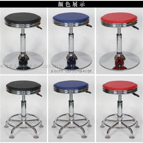 Factory Direct Sales Workshop Round Large Work Bench Rotary Lift Experimental Bench Cashier Hairdressing Bar Chair