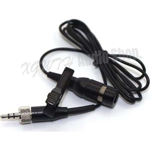 Super Cardioid Lavalier Lapel Clip-on Condenser Microphone For Sennheiser SK100 SK300 SK500 G1 G2 G3 (3.5mm 1/8" Screw Locking)