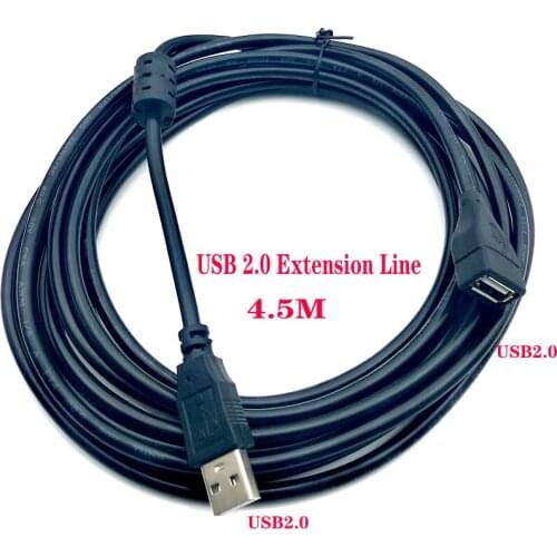 USB Extension Cable USB2.0 Data Male To Female Cable High-speed Transmission USB Extension Wire With Magnetic Ring
