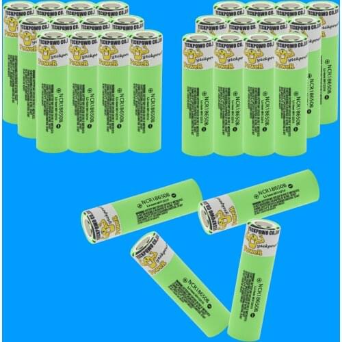 YECKPOWO ncr18650b battery li-ion batteries ion lithium akkumulator 3400mah 3.7V rechargeable akkus / 18650 charger USB 4 SLOT