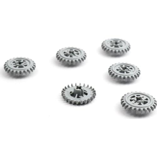 10 Pieces Technical Building Blocks Technical Gears 24 Tooth Crown MOC Truck Parts 3650 Children Educational DIY Creative Toys