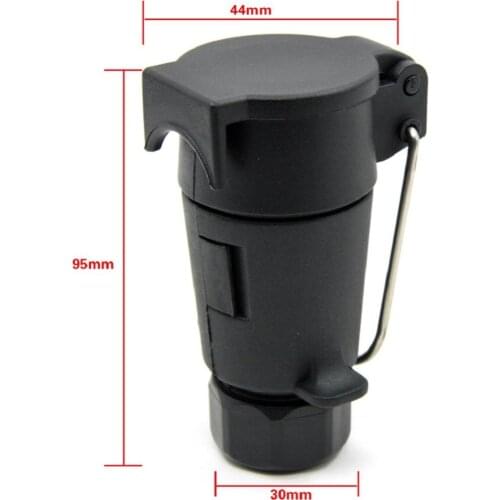 12V 7 Pin N Type Trailer Light Socket Plug Connector For Caravan Truck Boat