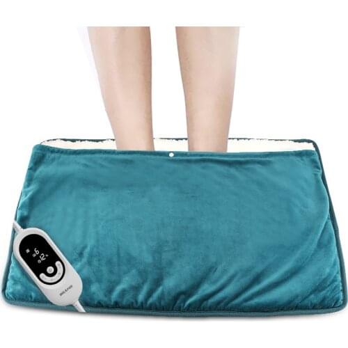 31" x 21" Large Ultra Soft Electric Heating Foot And Hand Warmer Pad With Far Infrared Heat Therapy