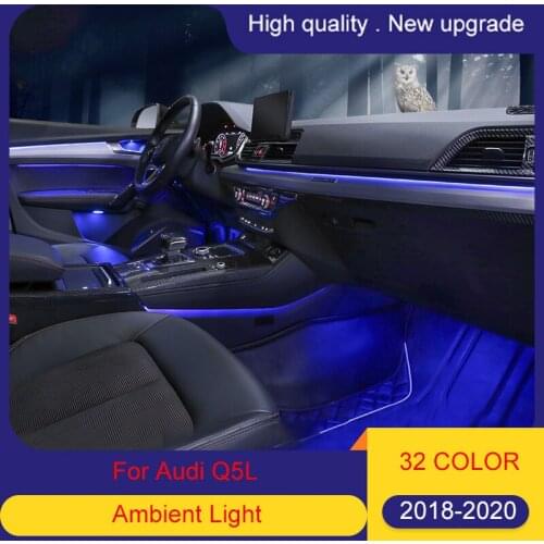 32 color LED ambient light lamp For Audi Q5L 2018-2020 ambient lamp lights for Q5L interior atmosphere light