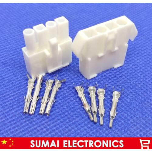 30 sets 4Pin Way EL-4P Series Multipole Connectors,Electrical Connector Kits Male Female jack plug for Car Free shipping