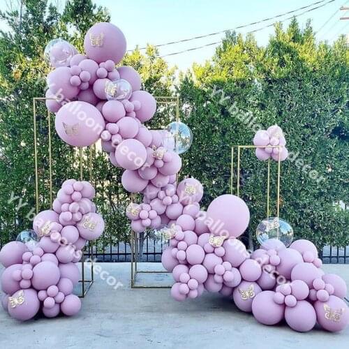 5/10/12/18inch Macaron Purple Pastel Balloon Arch Garland Kit Wedding Engagement Global Bridal Baby Shower Birthday Party Decor