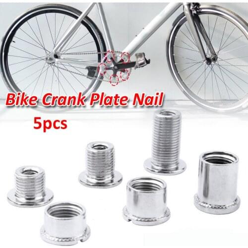 5Pcs Bike Chainring Bolts Dental Plate Screws Steel Chainwheel Road Bike Disc Plate Nail Screws Bicycle Accessory Bicycle screw