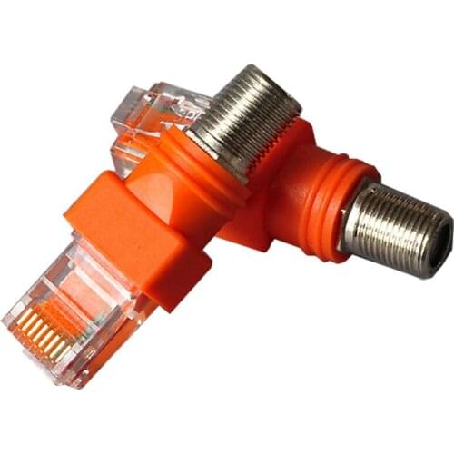 1Pcs BNC Female to RJ45 male adapter, RJ45 to BNC Connectors Chassis Panel Mount Monitor Accessories