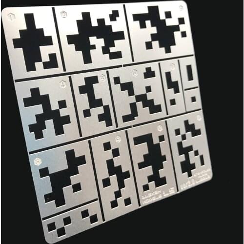 AJ0013 Gundam Military Model Direct Injection /Covering /Cutting PLA Digital Camouflage Hollow Spray Plate Model Building Tools