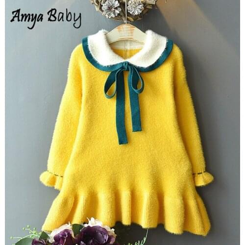 Теплые платья для девочек Amya Baby China At AliExpress