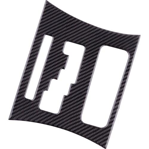 Car LHD Black Carbon Fiber Interior Gear Shift Panel Cover Trim Frame Fit For Dodge Charger AT 2011 2012 2013 2014