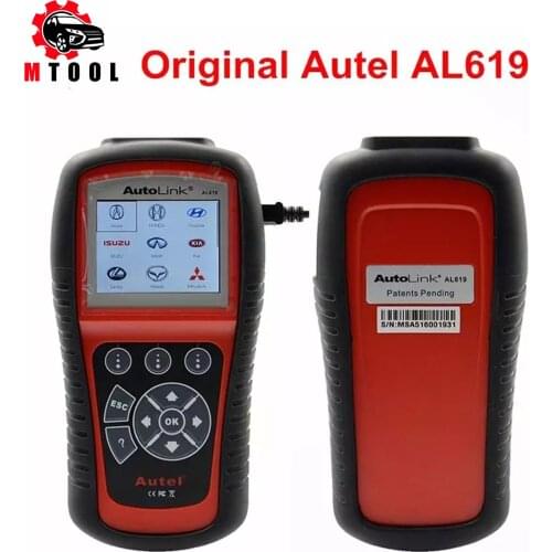 Car Diagnostic-Tool Original Autel AL619 OBD2/OBDII Auto Scanner for Engine ABS SRS Airbag Crash Data Reset Code Reader Scanner