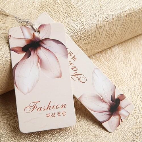 Free Shipping 1000 pcs/lot Clothing tags Label, Printing Clothing Hang tags, Swing Price tag Custom GT036