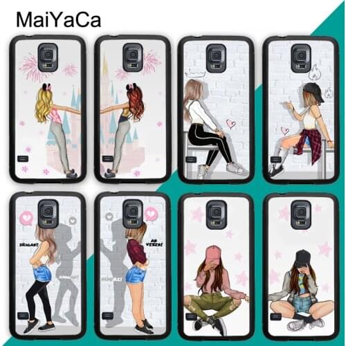 BFF Girl Best Friend Couple Case For Samsung A21S A20e A71 A51 A10 A40 A50 A70 Galaxy S20 Plus S10 S9 Note 20 Ultra