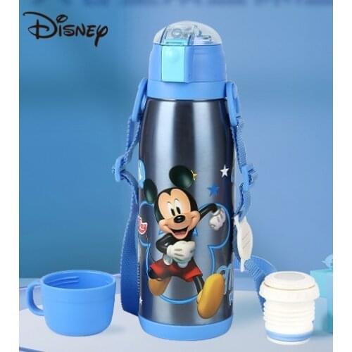 Disney Children Thermos Flask 800ML Straw Thermos, Large Capacity 316 Stainless Steel Outdoor Water Cup thermos cup