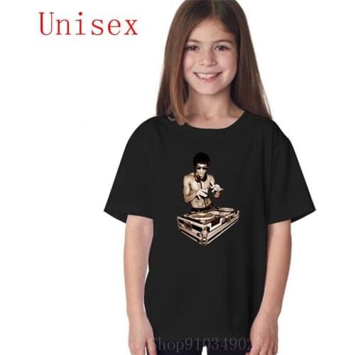 DJ bruce lee kongfu (2) t shirt boys kids clothing kids clothes boys tops for girls boys clothes teen girls clothing