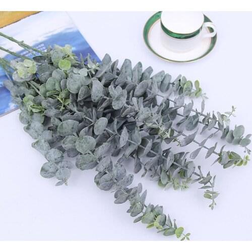Artificial Eucalyptus 1Pc Eucalyptus Leaf Artificial Plant Wedding Party Flower Arrangement DIY For Home Decor