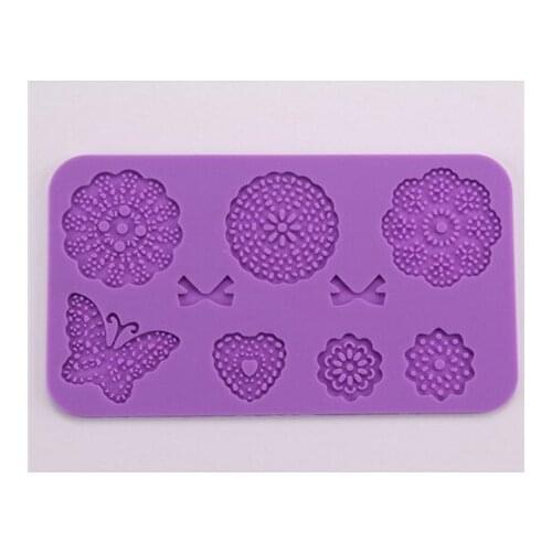 Lace Butterfly Design Shape Silicone 3D Mold Cookware Dining Bar Non-Stick Cake Decorating Fondant Soap Mold N1057