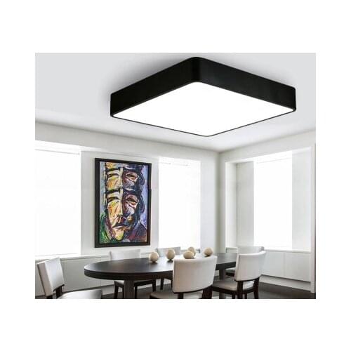 Square Simple Ceiling Light Modern Simple Lamps For Home Livingroom Bedroom Restaurant Aisle Corridor With LED